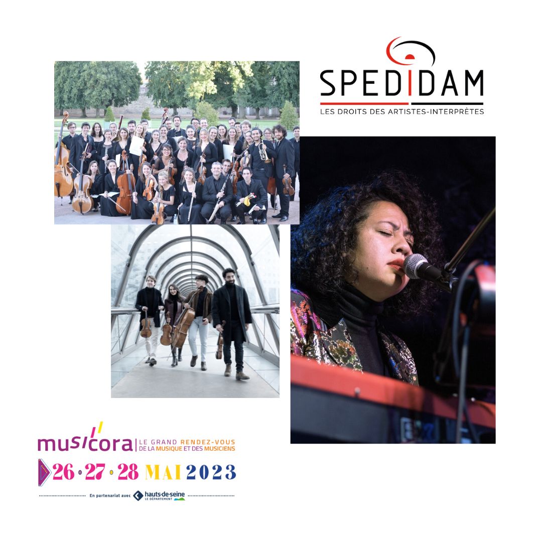 Spedidam's tweet image. A partir du 26 mai, la #SPEDIDAM sera présente au salon @Musicora_Paris  2023 🎼🎼 

Venez découvrir nos artistes #generationspedidam ainsi qu&apos;une #conference  sur &quot;Les droits des artistes-interprètes et les nouveautés de l&apos;action culturelle de la SPEDIDAM&quot;