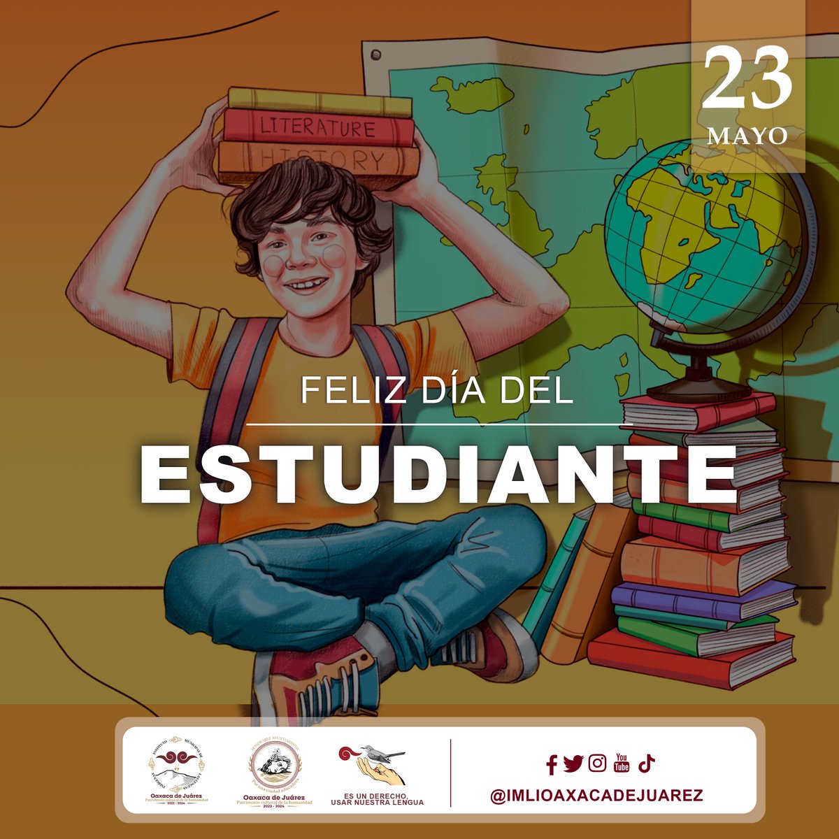 📷 Hoy honramos a todos los estudiantes valientes que buscan conocimiento y se esfuerzan por alcanzar sus metas. ¡Feliz Día del Estudiante!
#FelizDiaDelEstudiante #IMLI #LenguasIndígenas #OaxacadeJuárezPluriculturalyMultilingüe #ElEjemploArrastra #PorUnaCiudadEducadora