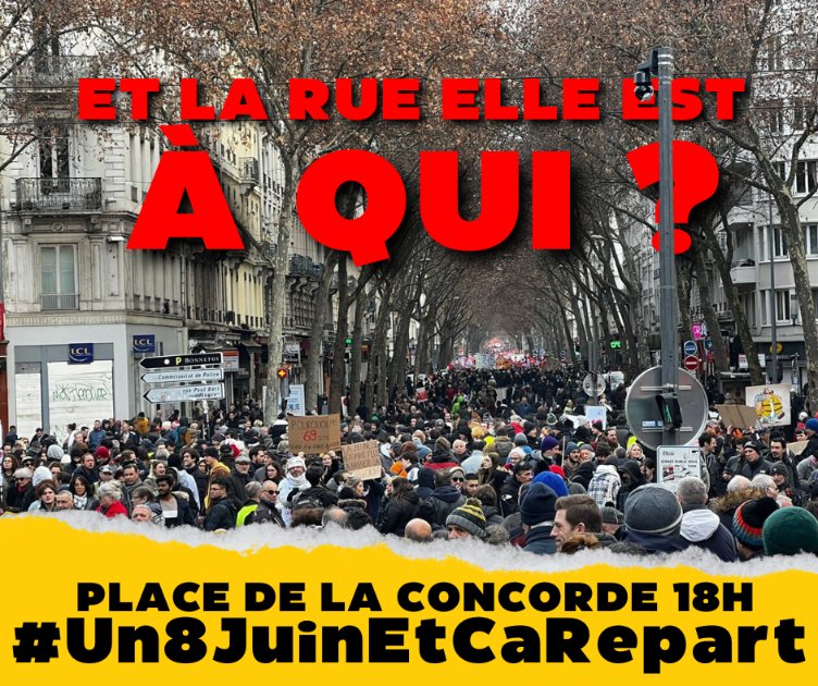#Un8JuinEtCaRepart
La rue n'est pas à Bruno Lemaire
