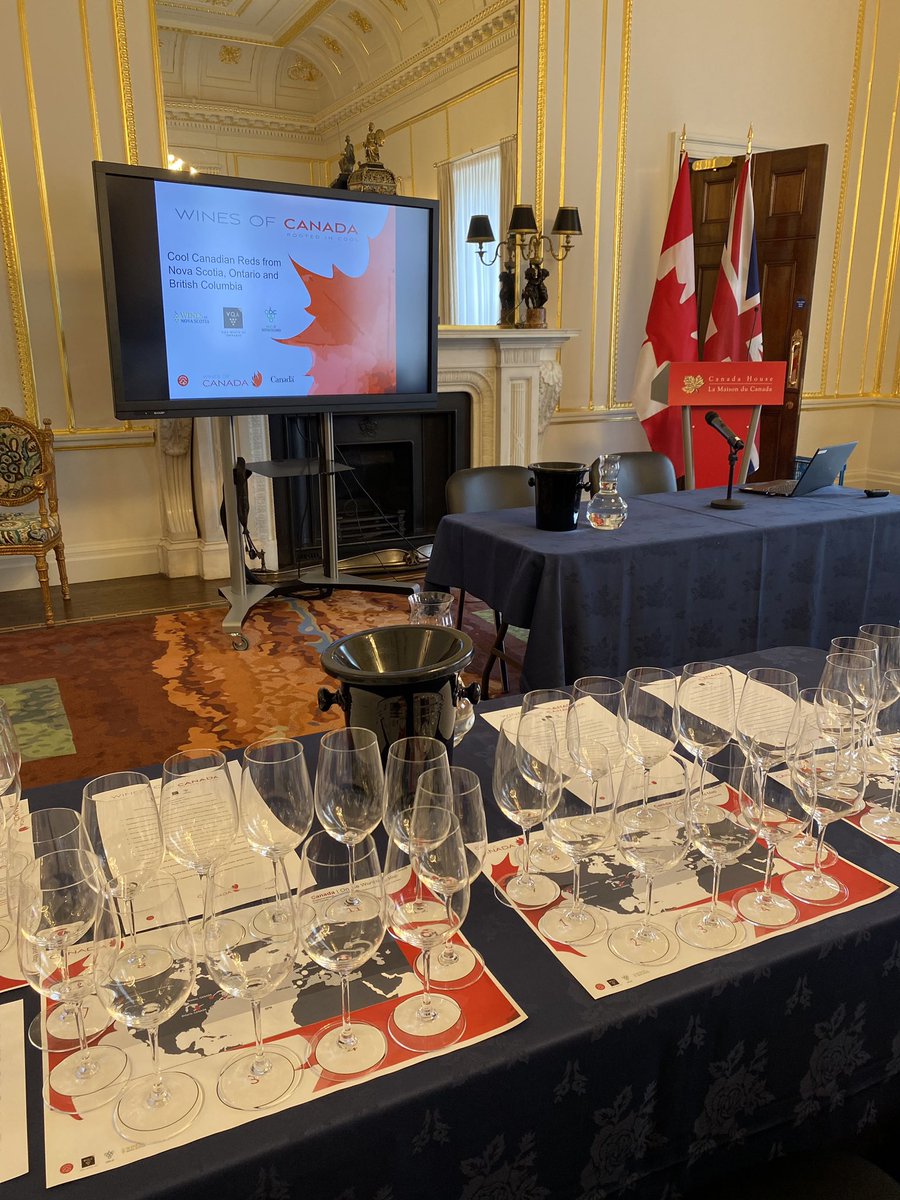 WineGrowersBC's tweet photo. That’s a wrap on day one of @CanadaintheUK Taste Canada tasting, including a Wines of Canada #RootedinCool Masterclass. #BCWine on the world stage once again! https://t.co/NyzU6kfNXH