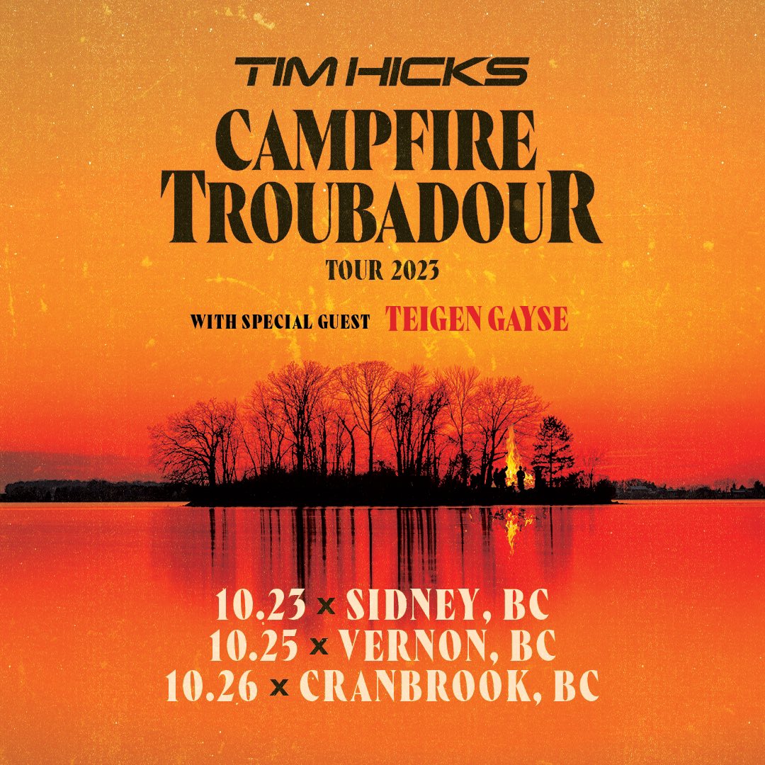 So stoked to announce that I’ll be heading out with the one and only <a href="/timhicksmusic/">Tim Hicks</a> this fall🔥🎃 
Can’t wait to see you all there!