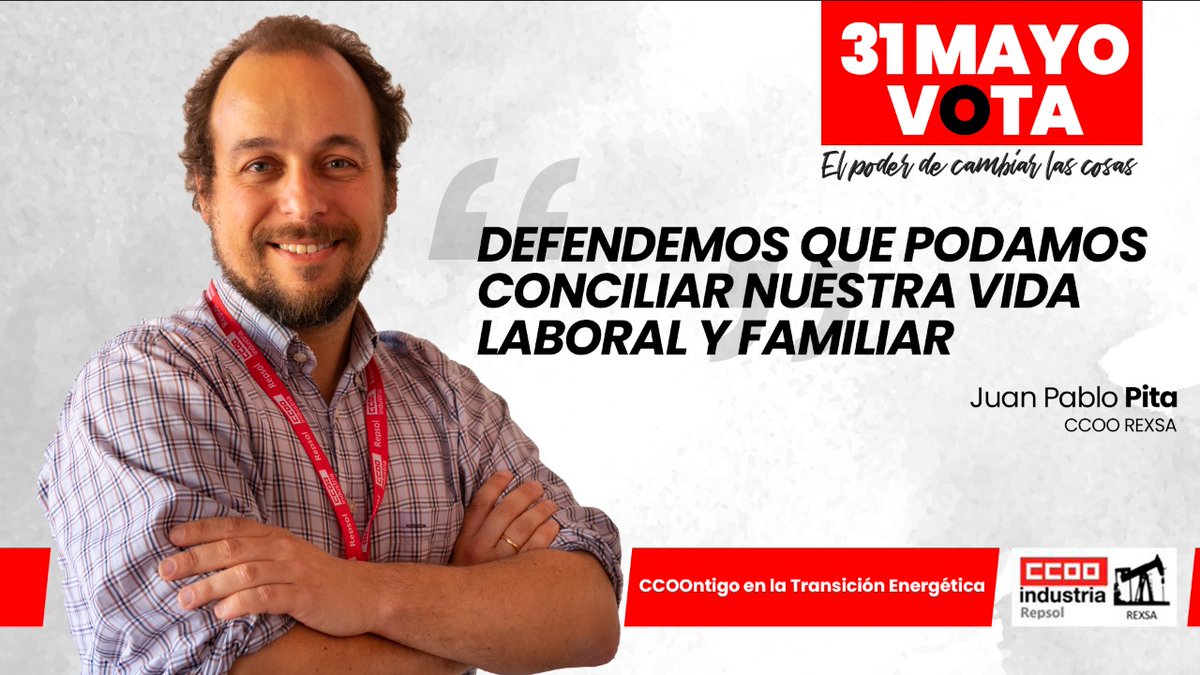 CCOO_REXSA's tweet photo. En el trabajo eres importante.
En tu casa, imprescindible.
Luchamos por la #DesconexiónDigital y la hemos incluido en nuestro Convenio Colectivo.
@CCOOGrupoRepsol 
#CCOOntigoEnLaTransiciónEnergética https://t.co/gLozVK9Tmr