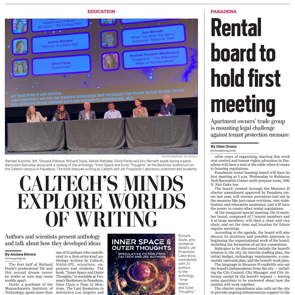 A look back at our May 20th Author Reading + Q&amp;A from the Pasadena Star-News, by Anissa Rivera: pasadenastarnews.com/2023/05/22/at-…