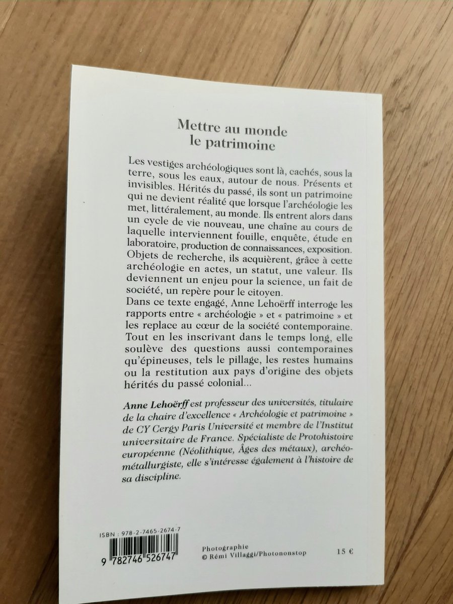 AnneLehoerff's tweet photo. Aujourd'hui au courrier et le 7 juin prochain en librairie. Un texte engagé qu'il était important pour moi de porter sur #archeologie et #patrimoine Une aventure qui a été rendue possible grâce à @UniversiteCergy @UMRHeritages @Musee_Homme et @Ed_LePommier
Merci ! https://t.co/CAbUhJGZrm