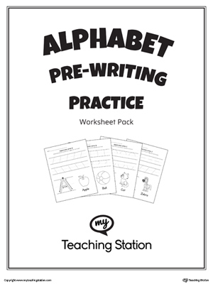 MyTeaching's tweet image. Alphabet Pre-Writing Practice Worksheet Pack. @MyTeaching myteachingstation.com/writing/pre-wr…