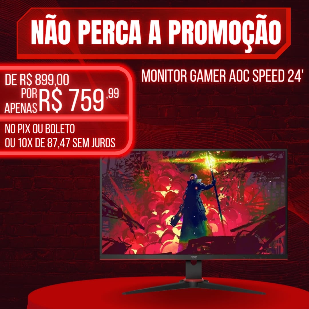_dan_dino_'s tweet photo. No multiplayer quem reage primeiro tem mais chances de sobrevivência.

Se você estava esperando para se atualizar competitivamente, confira essa oportunidade e ainda com FRETE GRÁTIS, um custo beneficio absurdo.

https://t.co/4aMl8yZbHe

Monitor Gamer AOC SPEED 24 75Hz IPS 1ms https://t.co/SyJu4hg1tp