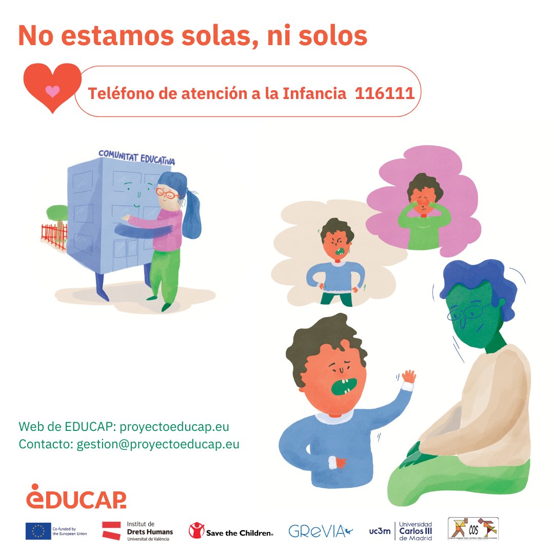 EducapProject's tweet photo. 💟 Ja tenim a la web del Projecte EDUCAP els Materials de Sensibilització per a tota la Comunitat Educativa, els familiars i tot el alumnat.

Descarrega'ls i penja'ls en el teu centre educatiu👏

https://t.co/u4PXtiA8n1

@CosGrup 
@SaveChildrenCV @SaveChildrenEs 
@NGrevia @IDHUV https://t.co/xRNtTFOPN6
