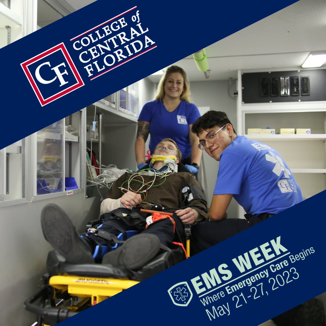 CFedu's tweet photo. Thank you, first responders!
This EMS Week we're celebrating the health care heroes who get their training here at CF.
#EMSWeek #EMSStrong #EMS #EMSTraining #EMSLife #EMT #EMTLife #EMTSchool #Paramedic #ParamedicLife #ParamedicSchool https://t.co/Iv4bRMcCYH