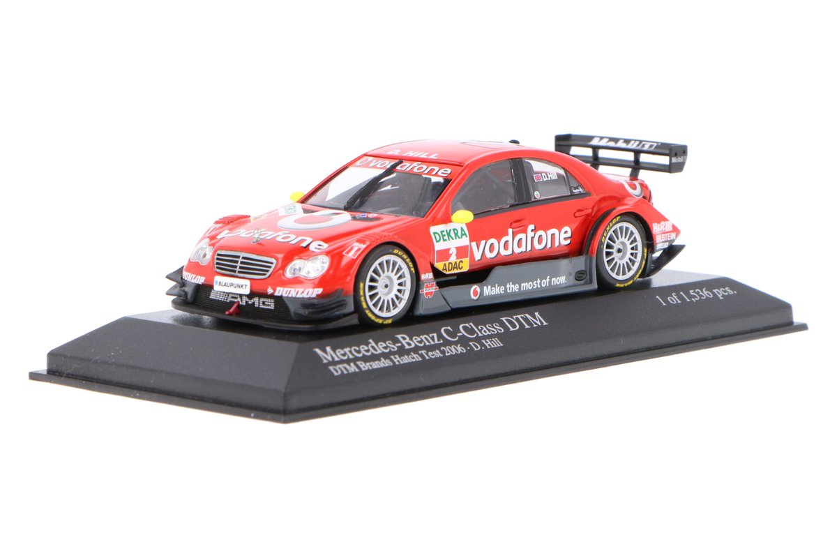 Nieuw: Mercedes-Benz C-Klasse AMG #MercedesBenz #Minichamps #DTM #HWATeam #DamonHill #2006 #2 #DTMBrandsHatchTest2006 #modelcars houseofmodelcars.com/nld/product/me…