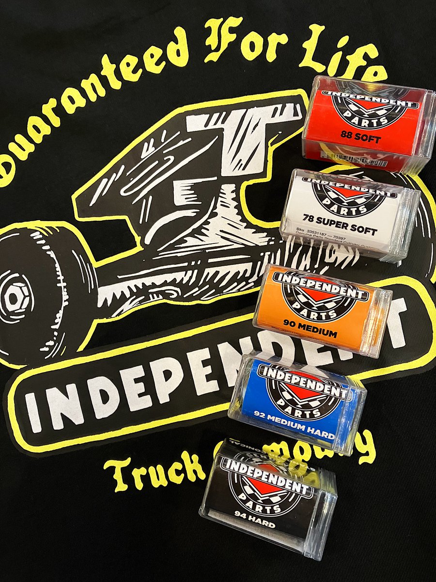 statebcn's tweet image. Aunque los ejes tengan garantía de por vida recuerda que las gomas hay que cambiarlas!! 👉🏼 elige tu dureza!! 78a, 88a, 90a, 92a, 94a,... Suspension Cushions @independenttrucks ⚒️💥🔨 en STATE, BCN. 

#IndependentTrucks #genuineparts #RideTheBest #BuiltToGrind #skateshop #STATEbcn