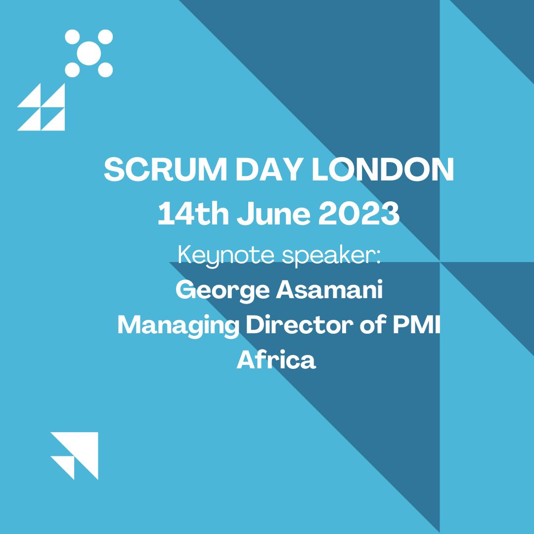 Join George Asamani, MD, Project Management Institute, Sub Saharan Africa, on 14 June 2023 at the Scrum Day London event.

For more details scrumdaylondon.com 

Project Management Institute Africa 

#PMI #scrumdaylondon #africa #disciplinedagile #agility