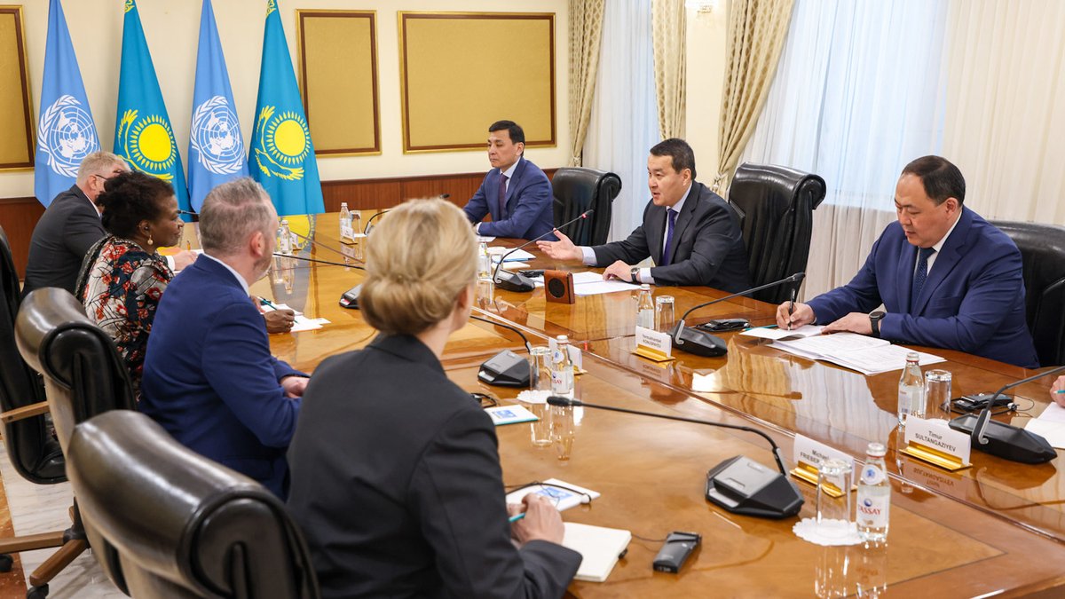 Last week we had a great honour of welcoming @UNFPA Executive Director Natalia Kanem! Dr. Kanem held high-level meetings with the Prime Minister Mr Alikhan Smailov and Deputy Minister of Foreign Affairs of the Republic of Kazakhstan Mr Kairat Umarov.