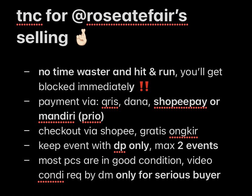 [help retweet, thanks!]

wts / want to sell

aab newjeans’ haerin, minji, danielle

💰 in pic (exc adm)
🏡 tangerang selatan, ina.
can ship worldwide if you have ina address!