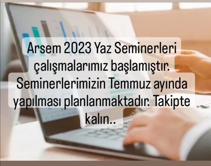 arsemakademi's tweet photo. Arsem 2023 Yaz Seminerleri çalışmalarımız başlamıştır. Seminerlerimizin Temmuz ayında yapılması planlanmaktadır. Takipte kalın..
#arsem #arsemakademi #araştırmaseminerleri #anadoluüniversitesi #sakaryaüniversitesi #itü #panelverianalizi #zamanserileri #sosyalbilimler https://t.co/ec0XmQIK6T