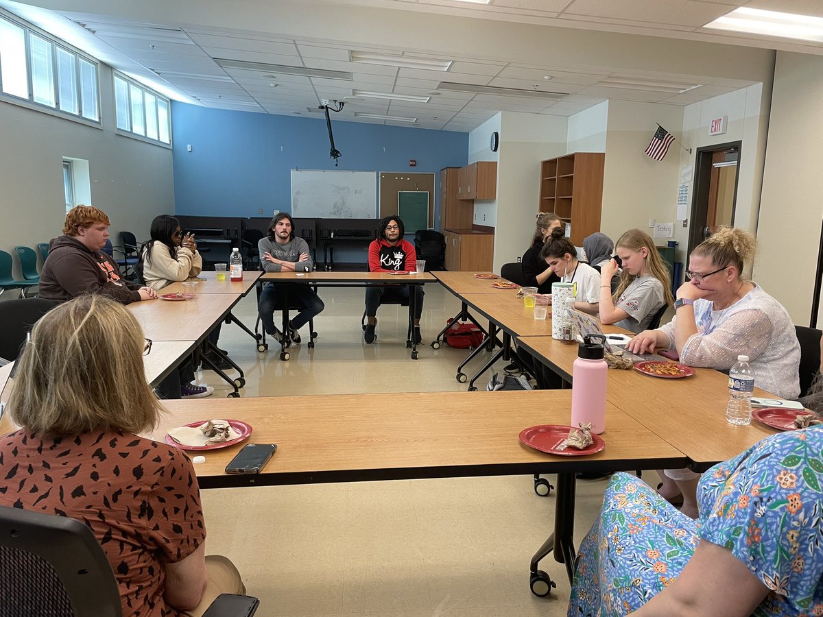 Meeting with OSSB seniors to talk about their experiences on campus. These young adults graduate next week.