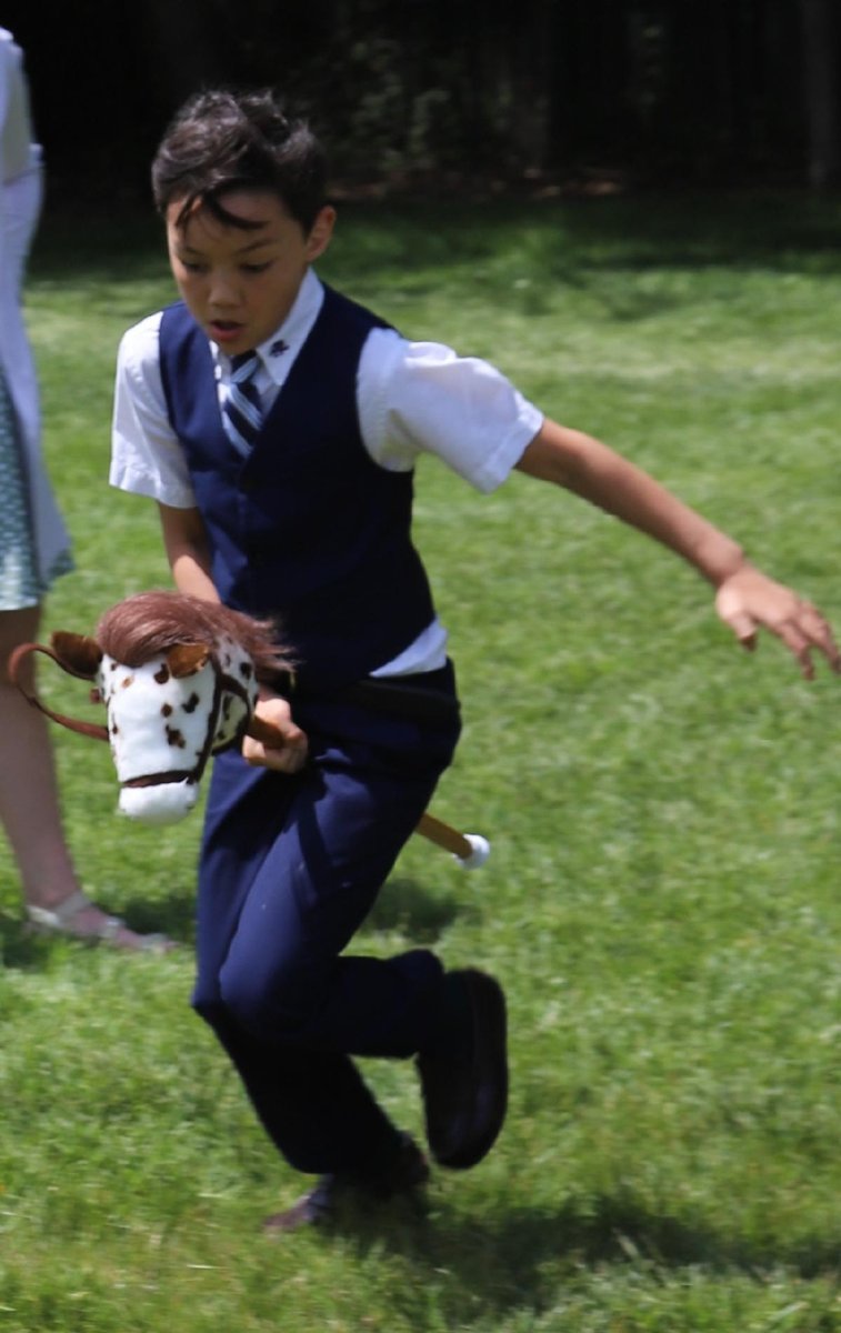 westminster_va's tweet photo. We celebrated the 149th running of the #KentuckyDerby with a special luncheon for K-4 boys and their moms (or other special guests). The couples, dressed in their Derby Day finest, enjoyed picnic fare, themed games, and dancing! 💚🏇
#westminsterschoolva #wsgriffins https://t.co/uEwNuvXbJZ
