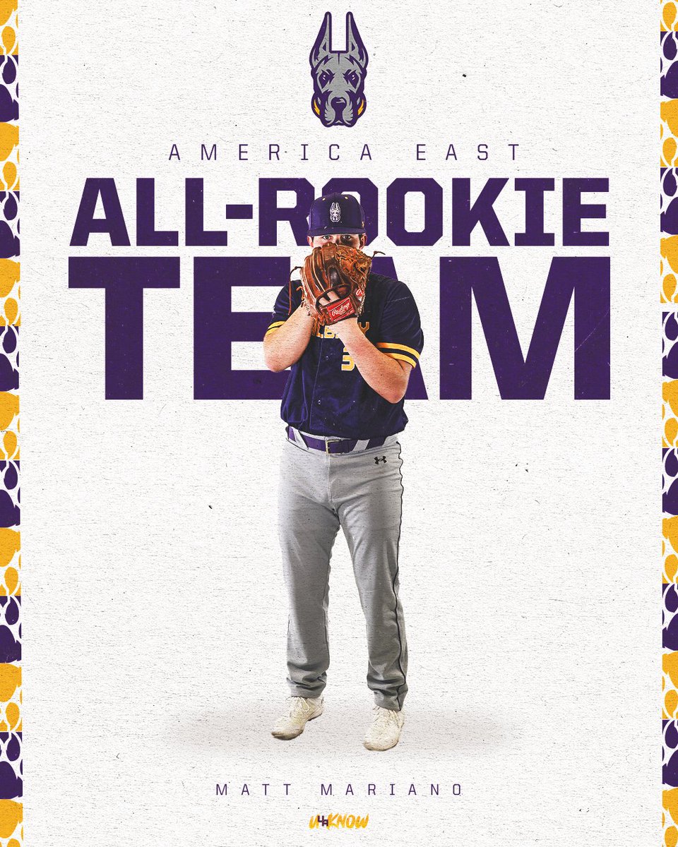 Give it up for the rook! 

@MatthewMariano8 has officially been named to the 2023 @AmericaEast All-Rookie Team! ✅

#UAUKNOW #AEBASE