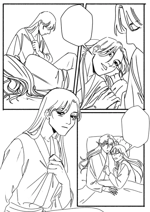 wip wednesday! this is an unused page so i ask you guys to fill in the speech bubbles! have fun :3