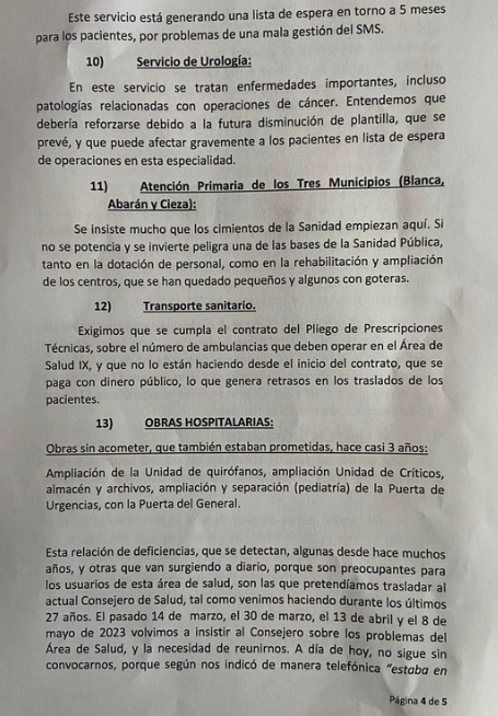 RosaRodaNews's tweet photo. La Plataforma Hospital de Cieza y Usuarios de la Sanidad de Cieza, Abarán y Blanca denuncian en un DURO comunicado los  muchos incumplimientos del Gobierno regional de López Miras. 
Se sienten engañados y abandonados 👇 https://t.co/bOHDsMnNEA