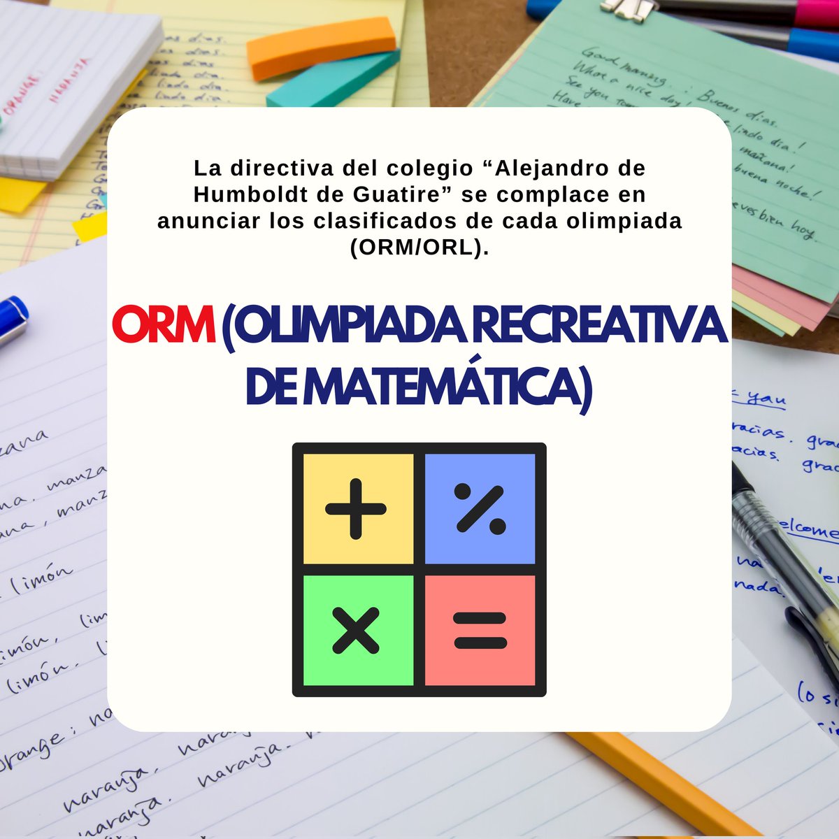 chumboldtg's tweet photo. De igual manera extendemos nuestras felicitaciones a todos los estudiantes que participaron en esta edición de las olimpiadas recreativas. Estamos muy orgullosos de ustedes. ❤️

#SomosHumboldtGuatire https://t.co/6eac4Se03l