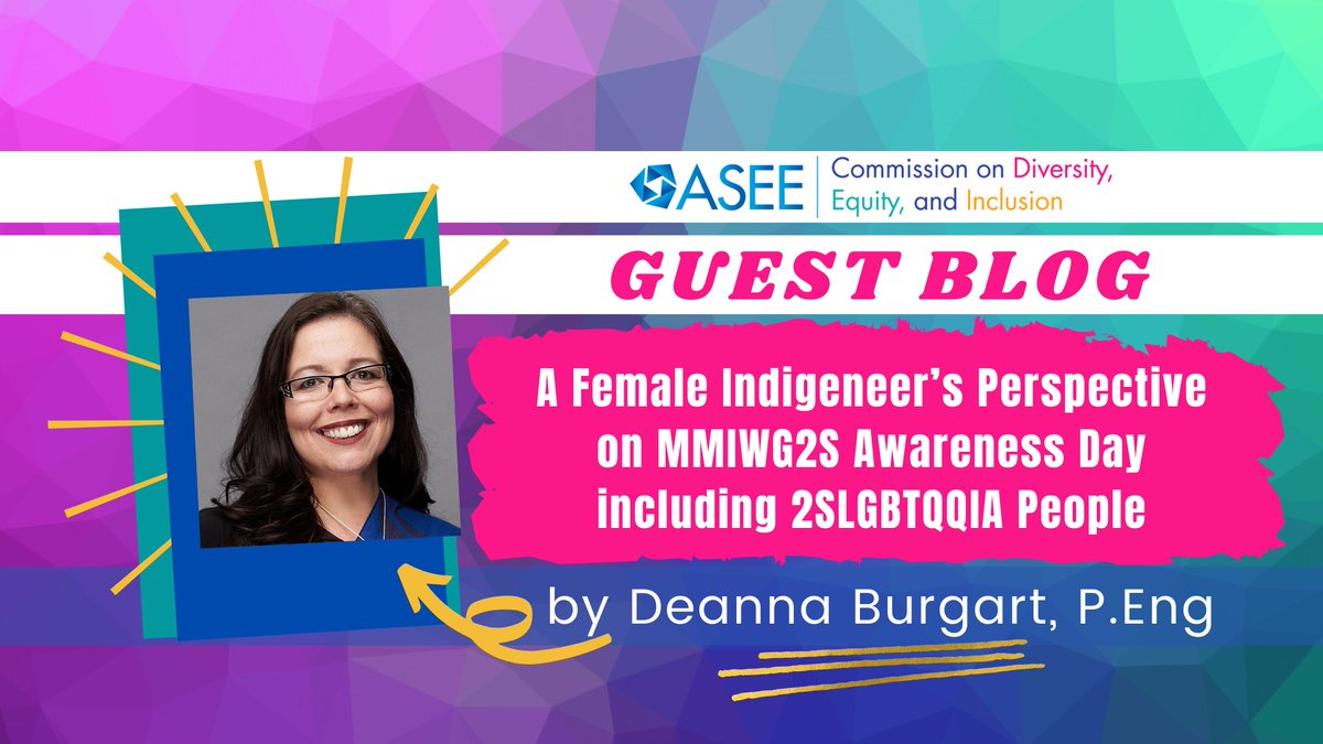 ICYMI: Read this important guest blog from Deanna Burgart, P.Eng: A FEMALE INDIGENEER’S PERSPECTIVE ON MMIWG2S AWARENESS DAY INCLUDING 2SLGBTQQIA PEOPLE bit.ly/3BUc3Y9