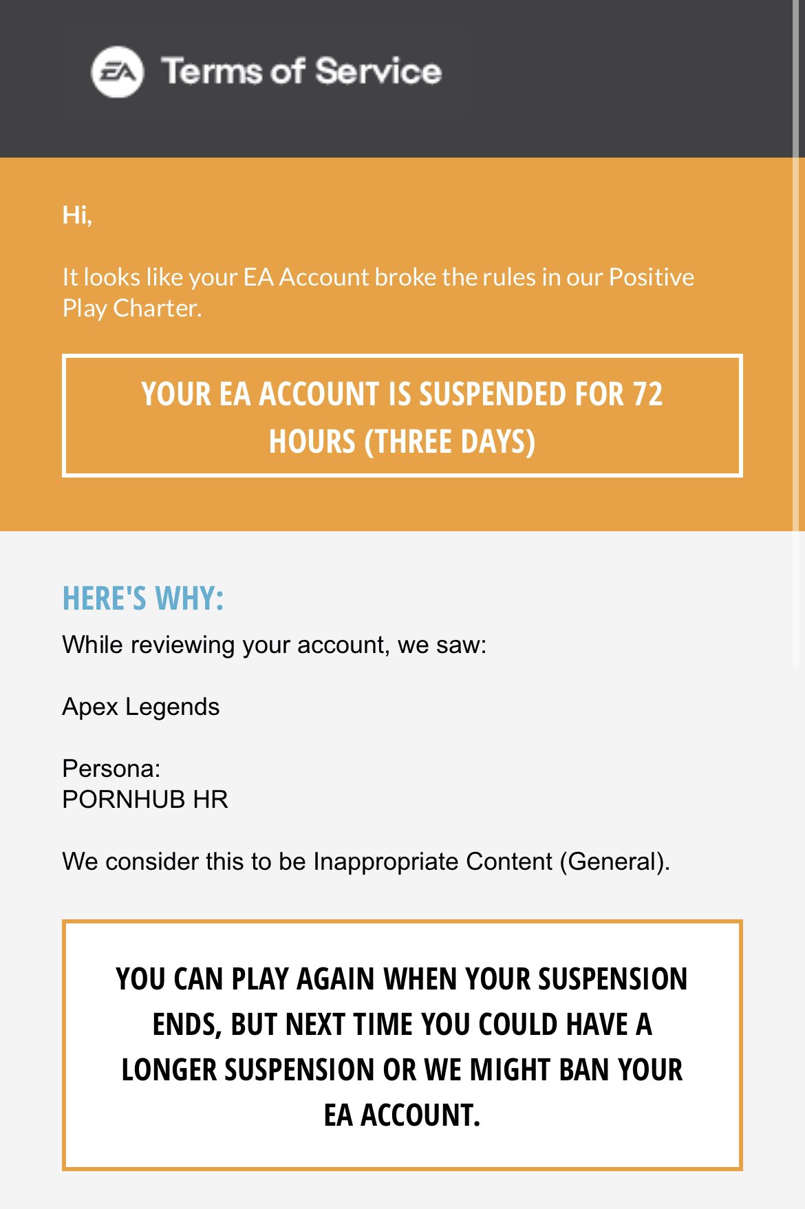Email Template EA PLAY