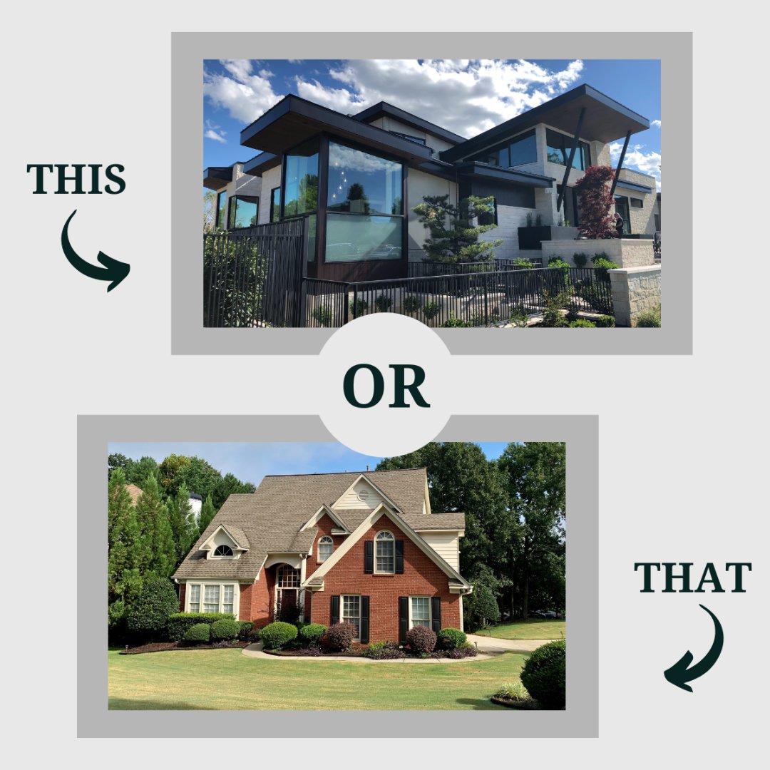 If you could choose between the two types of home styles, what would it be? Modern or traditional?

#thisorthat #modernhome #traditionalhome #homedesigns #homeaesthetic #qanda #wouldyourather #realestate
