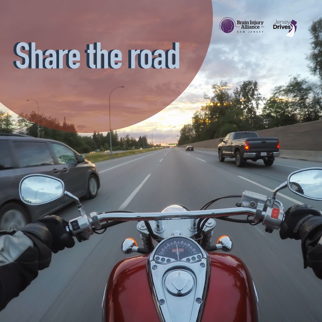 May is #MotorcycleSafetyAwarenessMonth.To keep everyone safe, we urge drivers and motorcyclists to share the road and be alert. #JerseyDrives #SafeRoadsNJ