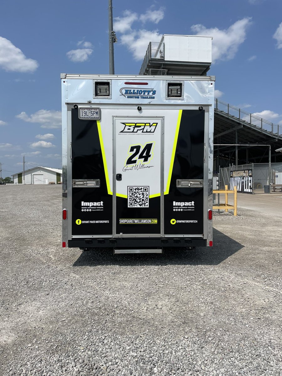 GaretWilliamson's tweet photo. The guys at @Impact4800 got the @BPMotorsports24 merchandise trailer knocked out for us and killed it as always! Thank you @DG_DavidGoodson for everything you do for our team. Our merchandise trailer will be at @knoxvilleraces for the remainder of year and select other shows. https://t.co/OYBvCgKWjU