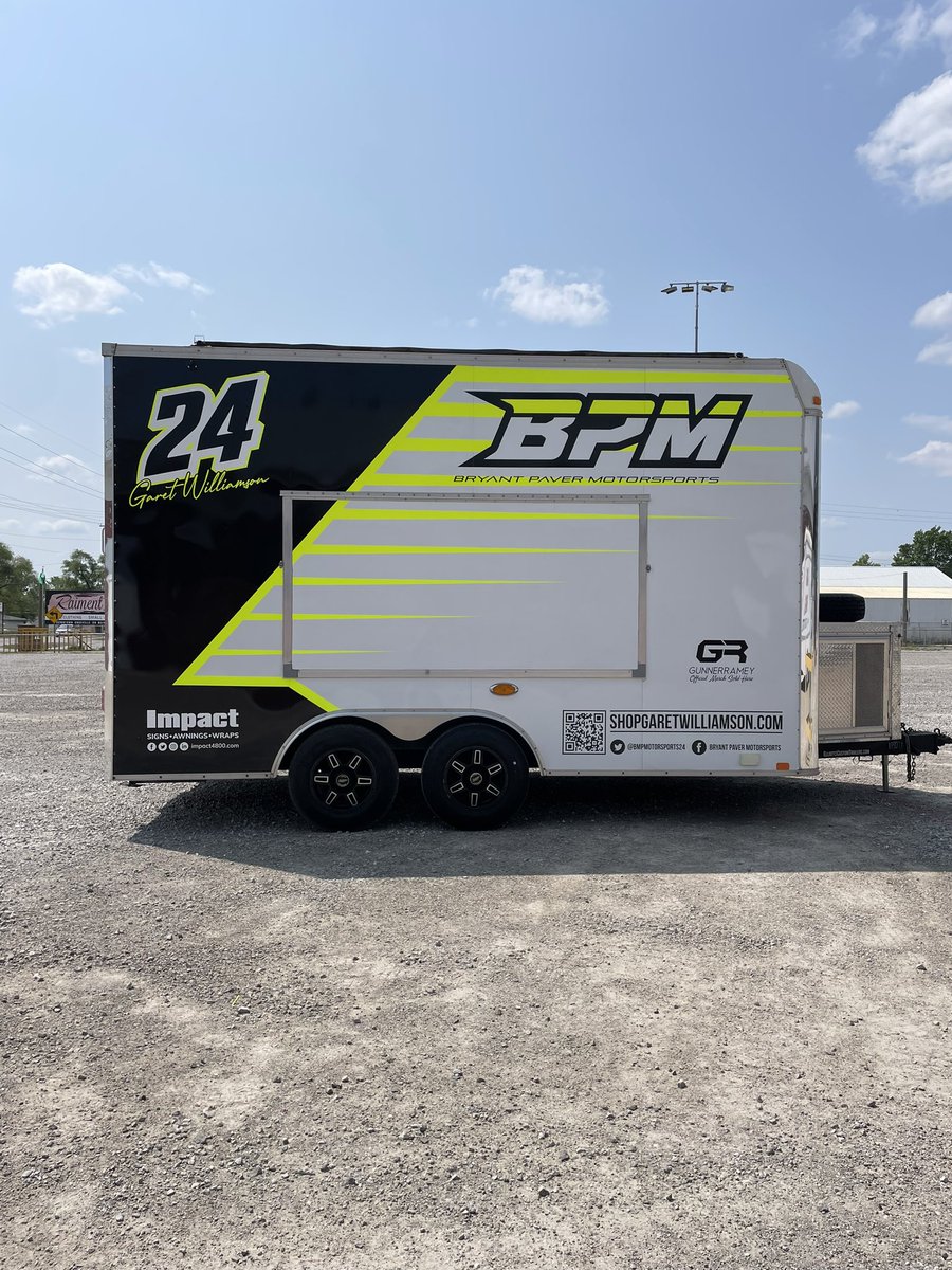 GaretWilliamson's tweet photo. The guys at @Impact4800 got the @BPMotorsports24 merchandise trailer knocked out for us and killed it as always! Thank you @DG_DavidGoodson for everything you do for our team. Our merchandise trailer will be at @knoxvilleraces for the remainder of year and select other shows. https://t.co/OYBvCgKWjU