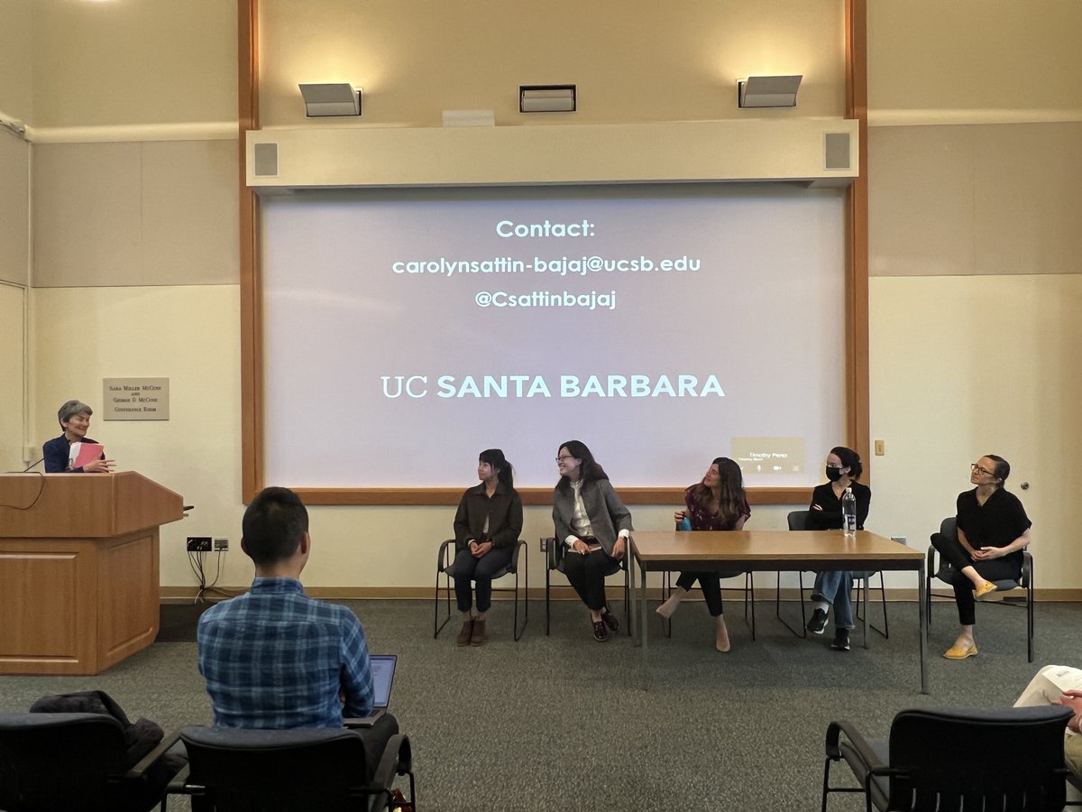 UCSB_BlumCenter's tweet photo. Thank you Jia Ching-Chen, Jin-Sook Lee, Samantha Harris, Sandy Sum, Tamma Carleton, Carolyn Sattin-Bajaj, Erik Mallory, Marissa Samuels, Mariah Miller, &amp; MacKenzie Wade for presenting at our annual research symposium on Cooperative Economics and Central Coast Regional Equity!! https://t.co/fC3V63z8YH