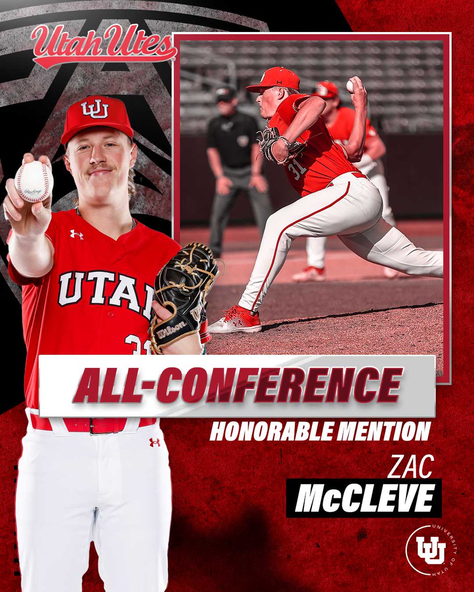utahbaseball's tweet photo. 4️⃣ Utes take home @pac12 postseason awards ⤵

𝐀𝐥𝐥-𝐂𝐨𝐧𝐟𝐞𝐫𝐞𝐧𝐜𝐞: Micah Ashman and @JaydenKiernan 
𝐇𝐨𝐧𝐨𝐫𝐚𝐛𝐥𝐞 𝐌𝐞𝐧𝐭𝐢𝐨𝐧: @ClarksonTj and @zacmccleve 

📰 https://t.co/QWjXYhWL8K

#GoUtes https://t.co/LJzlocO0j8