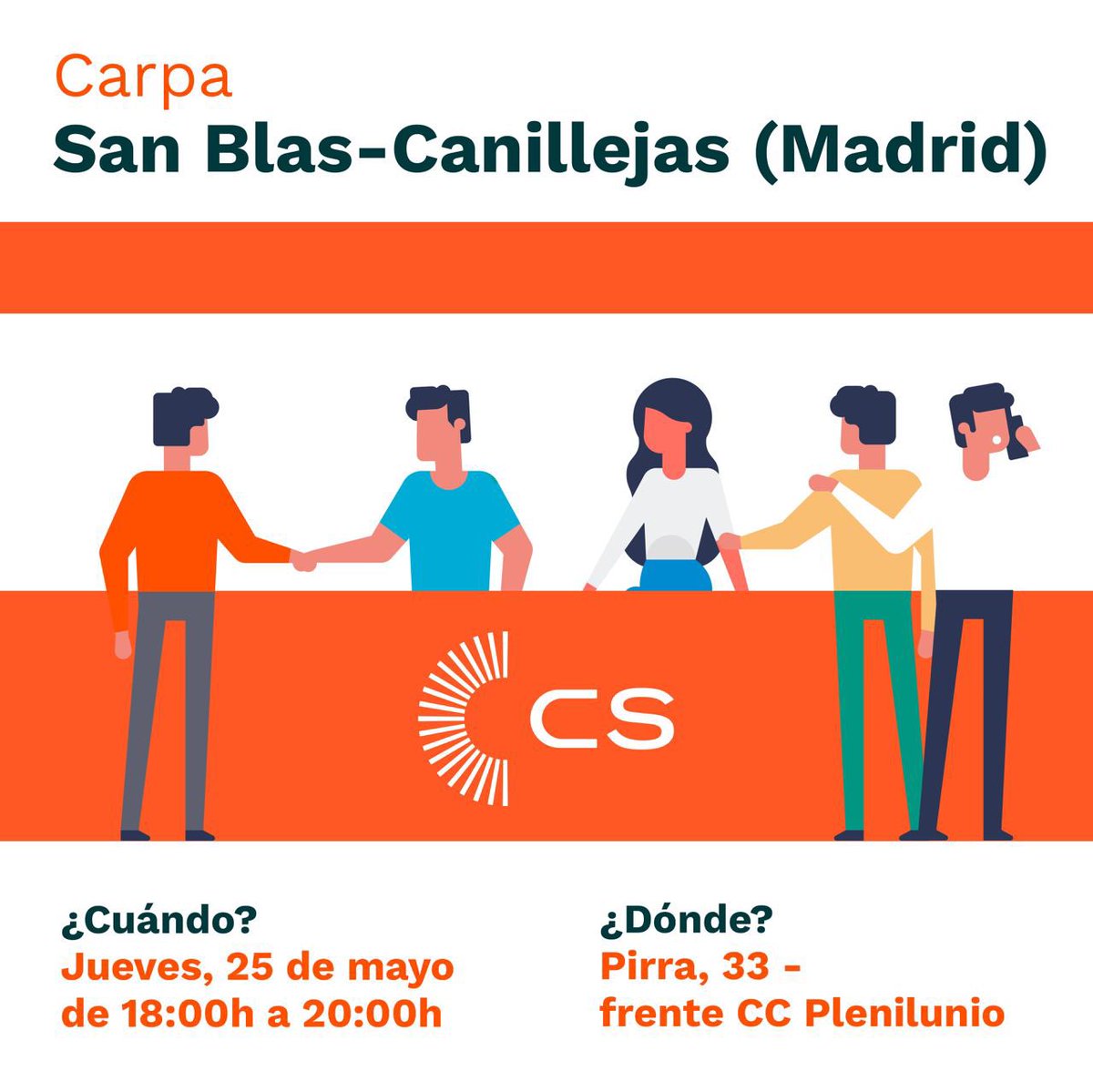 🍊¡Este jueves ven a vernos!
Estaremos ahí para escucharte y contarte nuestra propuestas