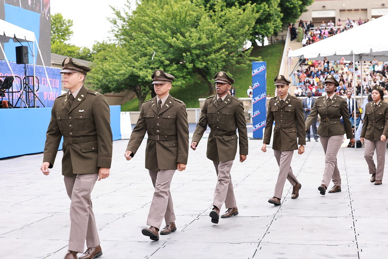 MorganStateU's tweet photo. 🎓 Hats off to our newest @USArmy Second Lieutenants! After conquering Morgan State's Bear Battalion #ROTC program, six out of our ten cadet graduates were proudly honored during the commencement ceremony. Discover more #MorganGrad23 accomplishments! 🐻 https://t.co/W1NSz8vY81 https://t.co/ZjPX9NUmzZ