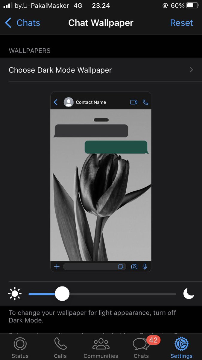 thisisstree's tweet photo. @tanyarlfes suka pake wallpaper bawaan wa🤩 https://t.co/CXSYUmJTVB