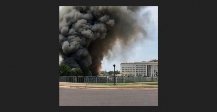 #Socialmedia and #GenerativeAI come together to disturb markets.
This image, created using #AI, shows Pentagon blown up. It was enough to rattle financial markets for a short while.
Our #socialanalytics tool PUMP (zenpulsar.com/pump) promptly identified it as fiction.