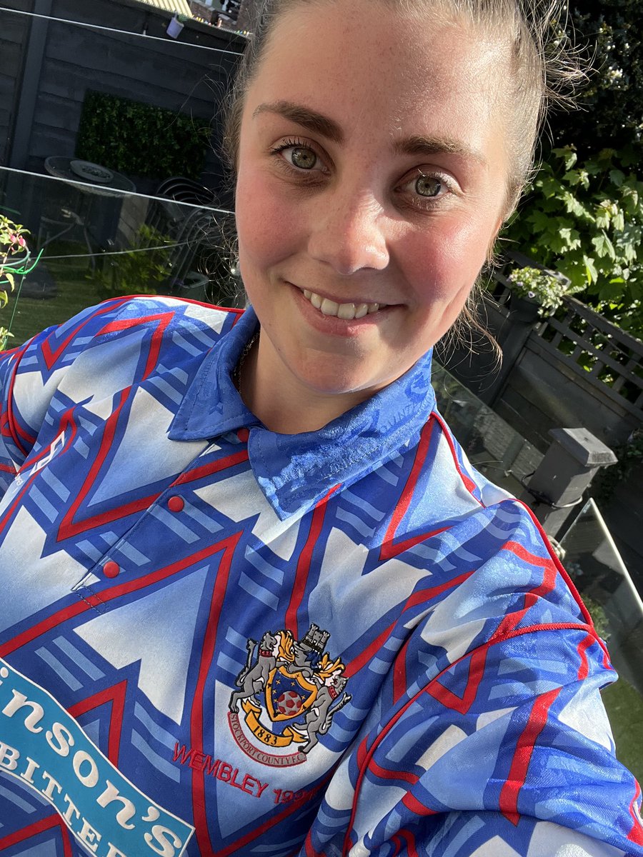 Michael Flynn (@mikeflynnuk) on Twitter photo Wembley 94 shirt for my girl <a href="/GeorgiaFlynn95/">Georgia Flynn</a> ready for her trip to Wembley on Sunday. This shirt brings back some many fond memories of my time at County! π΅βͺοΈβ½οΈ.
Best of luck to <a href="/StockportCounty/">Stockport County</a> , the staff and all of the fans! ππ» Wembley 94 shirt for my girl <a href="/GeorgiaFlynn95/">Georgia Flynn</a> ready for her trip to Wembley on Sunday. This shirt brings back some many fond memories of my time at County! π΅βͺοΈβ½οΈ.
Best of luck to <a href="/StockportCounty/">Stockport County</a> , the staff and all of the fans! ππ»