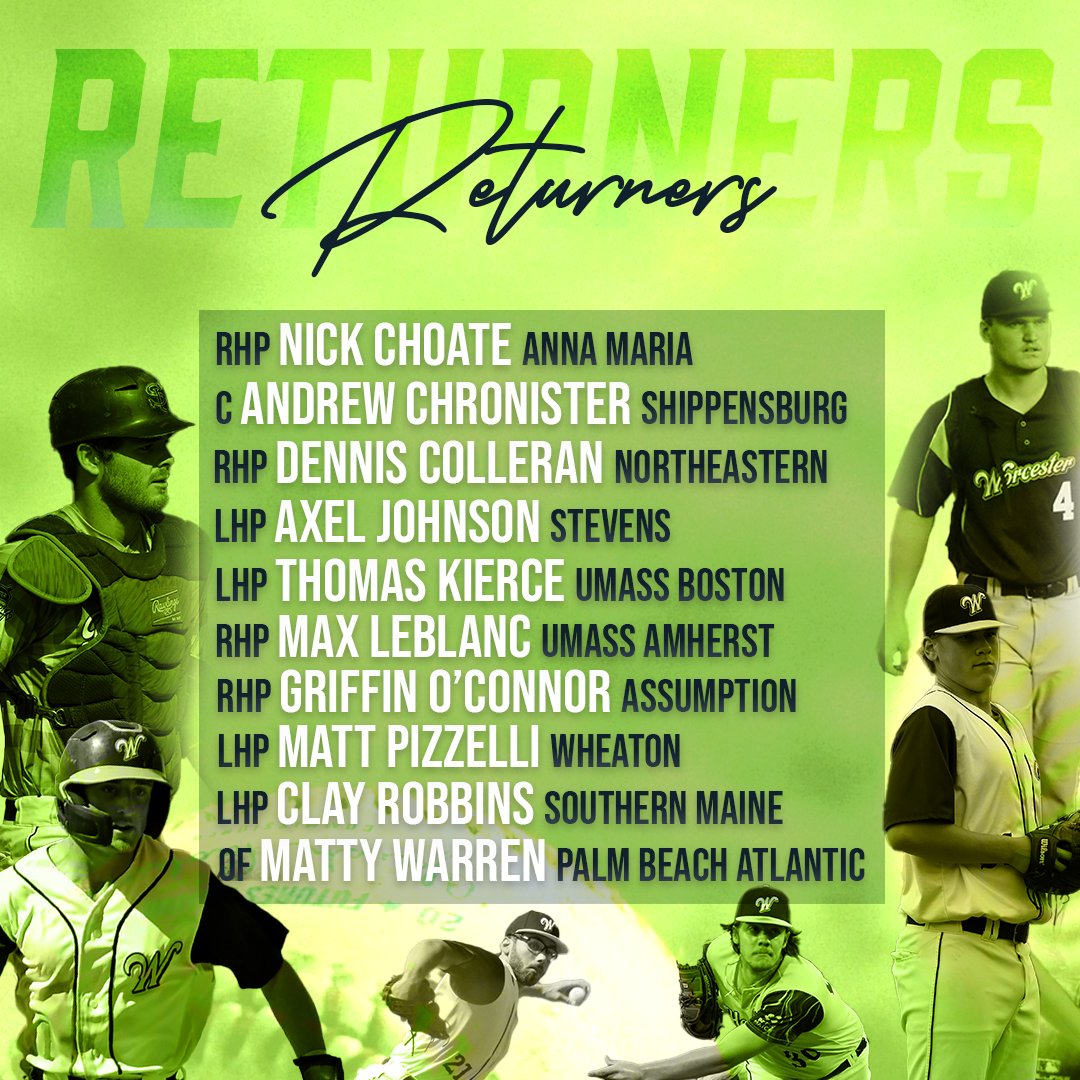 WooBaseball's tweet photo. The party starts tomorrow!⚾️🥳

Here is the Opening D̶a̶y̶ 𝘔𝘰𝘳𝘯𝘪𝘯𝘨 roster for your 2023 Worcester Bravehearts! #TheFutureIsBright https://t.co/9me4srq2VP