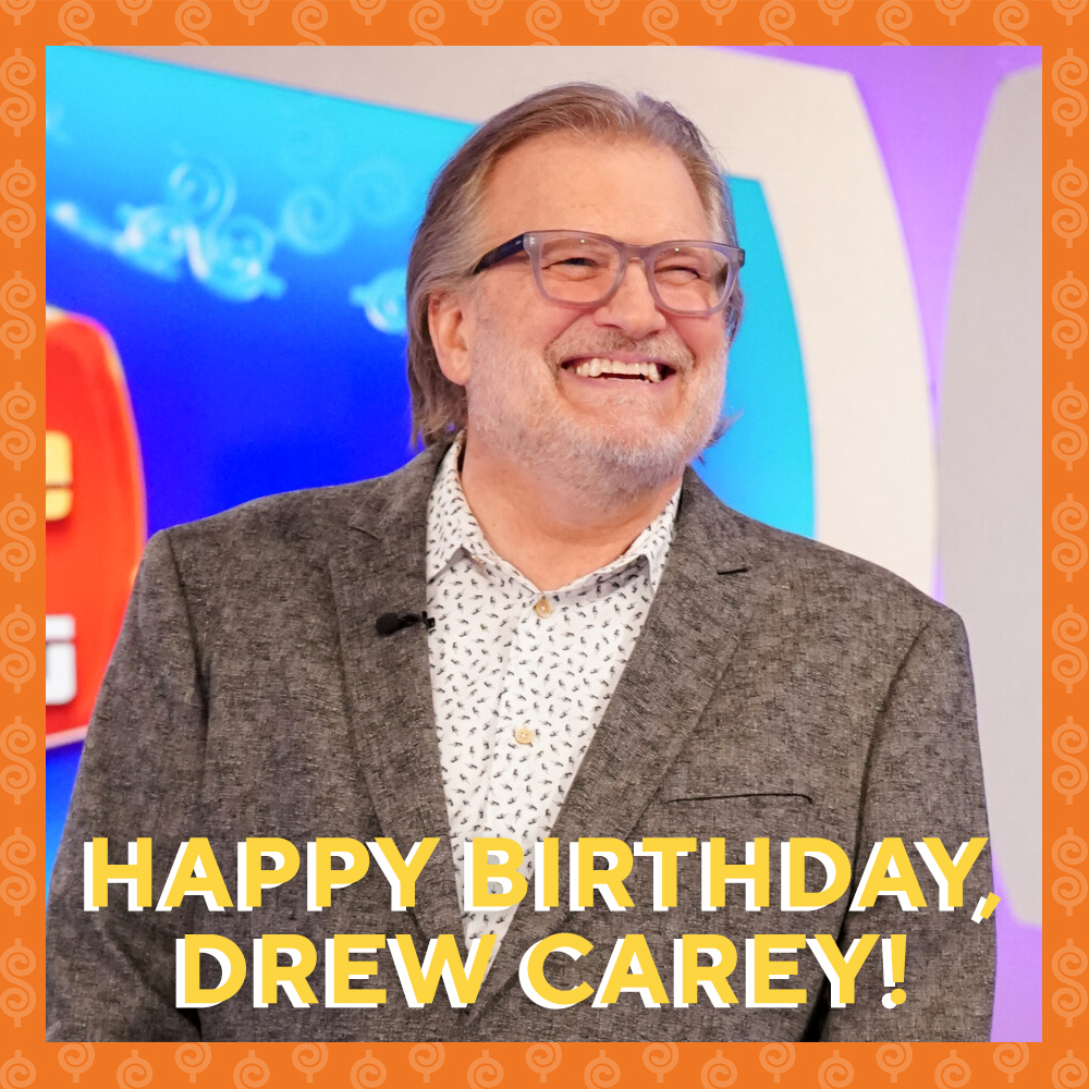 Happy birthday to the host of The Price Is Right, Drew Carey!! 