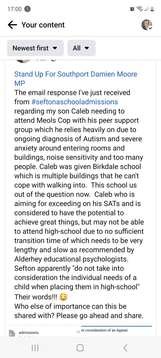 crystalscrowns's tweet photo. @JeremyVineOn5 @thismorning @GMB @BBCNews @TheOneShowShow @BBCWatchdog @seftoncouncil #education #AutismAwareness #MentalHealthAwarenessMonth #childrensmentalhealthmatters #childrensindividualcircumstsncesarenotconsidered #admissionsseftoneducation #notgoodenough #mychildmatters https://t.co/oK4AhbVu9z