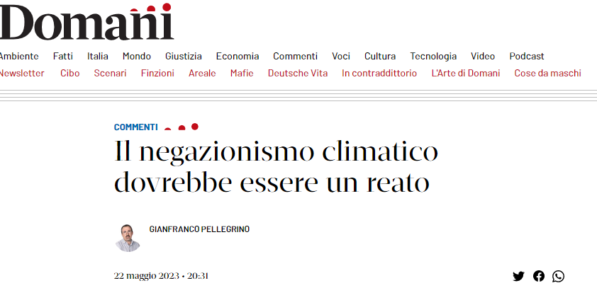 AdrianaSpappa's tweet photo. "Il negazionismo climatico dovrebbe essere un reato"

Propongono il reato di opinione, tipico delle dittature

Come col cambiamento climatico, come col vaccino, come con la guerra

Bella roba il pensiero unico dei liberal
https://t.co/zJ7UlB1vMl https://t.co/wMmKG1mPiN