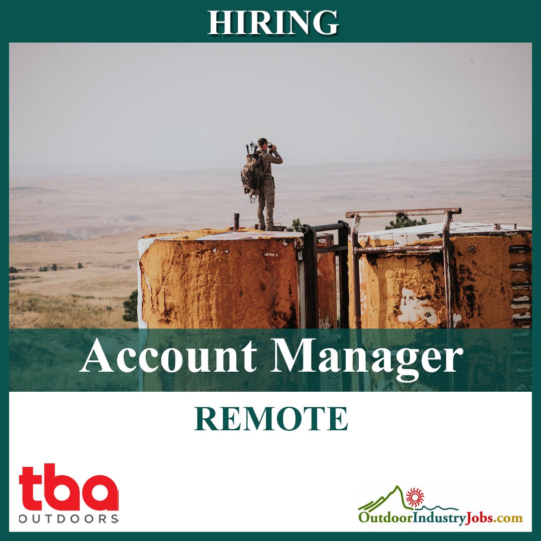 TBA Outdoors is hiring a REMOTE Account Manager. 

Apply Here: myjob.fun/4213ipW
All Jobs: myjob.fun/m/alljobs

#OutdoorIndustry #OutdoorIndustryJobs #NowHiring #Hiring #Job #JobSearch #JobSeeker #JobVacancy #marketing #outdoorbrands #PR #tbaoutdoors #marketingagency