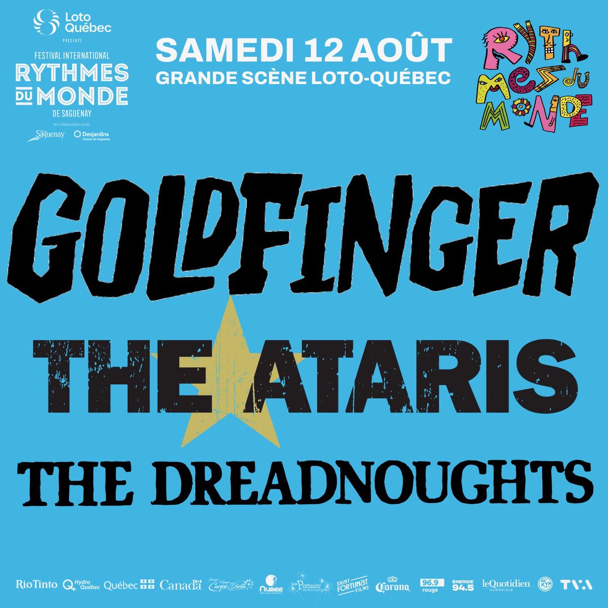 Heading back to Quebec in August! @RythmesduMonde @theataris