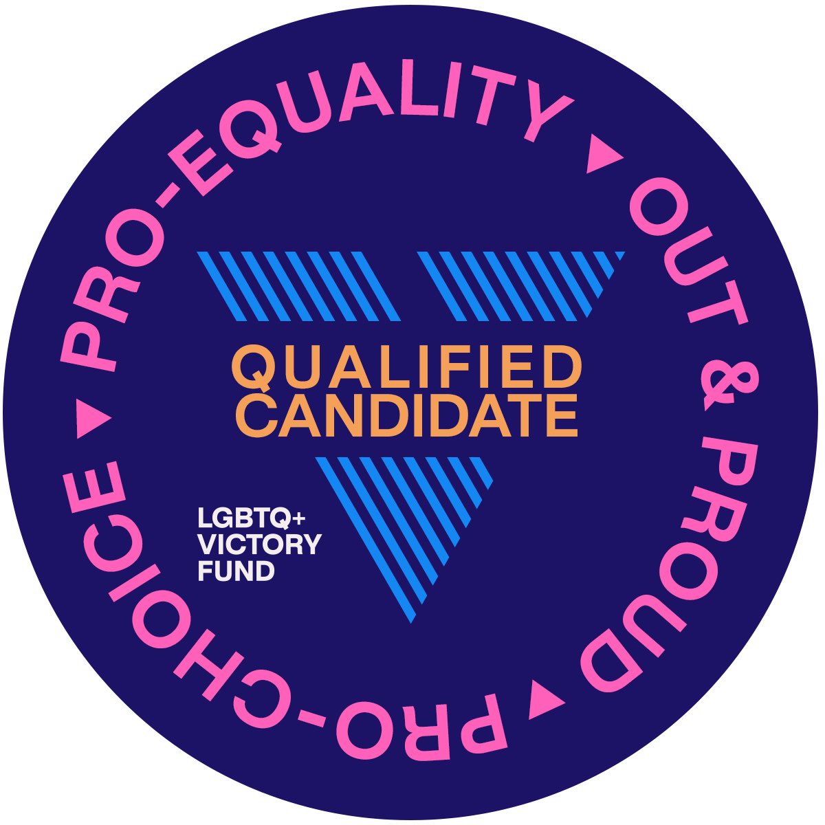 Proud to receive the Qualified Designation from <a href="/VictoryFund/">@lgbtqvictoryfund on bluesky</a> and have my campaign recognized all the way from DC!