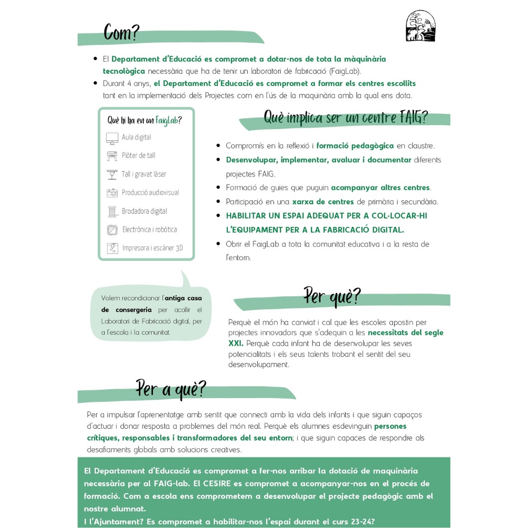 elmargallo_org's tweet image. El @PSCSitges i El Margalló s'han compromès a dotar econòmicament l’ @MiquelUtrillo per a la rehabilitació de l’antiga casa de consergeria perquè pugui utilitzar-la com a laboratori FaigLab 🔬🧪
Perquè nosaltres som l'impuls!
#ElMargalloxSitges #LimpulsDeSitges