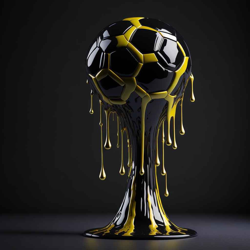 NeuralAIInsight's tweet photo. My favorite soccer team is about to start the National Final Cup game. since 2009 we are waiting to celebrate something. I made some dripping art related.
Yalla Beitar!!!🖤💛 @fcbeitar
#aiartcommunity #aiart #AIArtwork #soccer #Sports
#fcbeitar https://t.co/zhXHCu3KYg