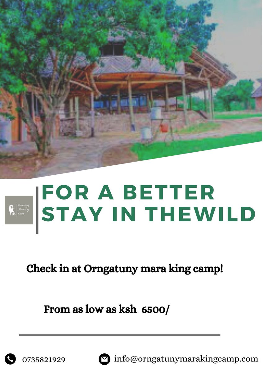 Welcome to Orngatunymarakingcamp!
#maasaimara #affordableaccomodations #wild #travelblogger #tuesdayvibe #orngatunycamp