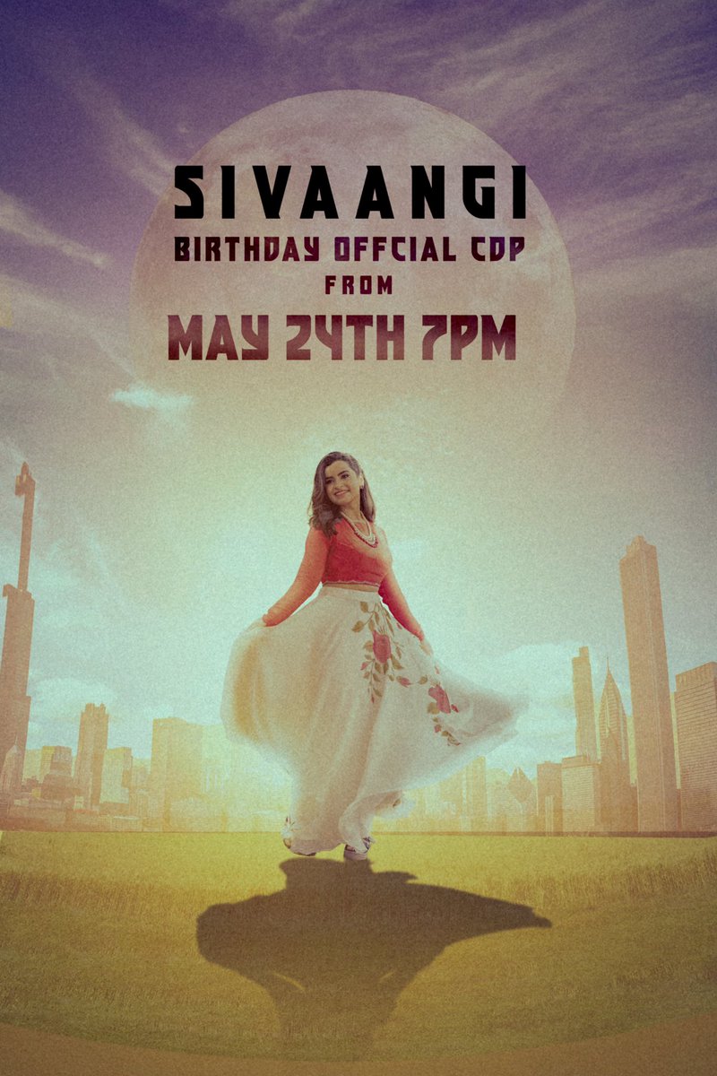 #Sivaangi Bday Official Common DP will be out tomorrow at 7PM <a href="/TheOsmDesigns/">The Osm Designs</a> 🔥🔥