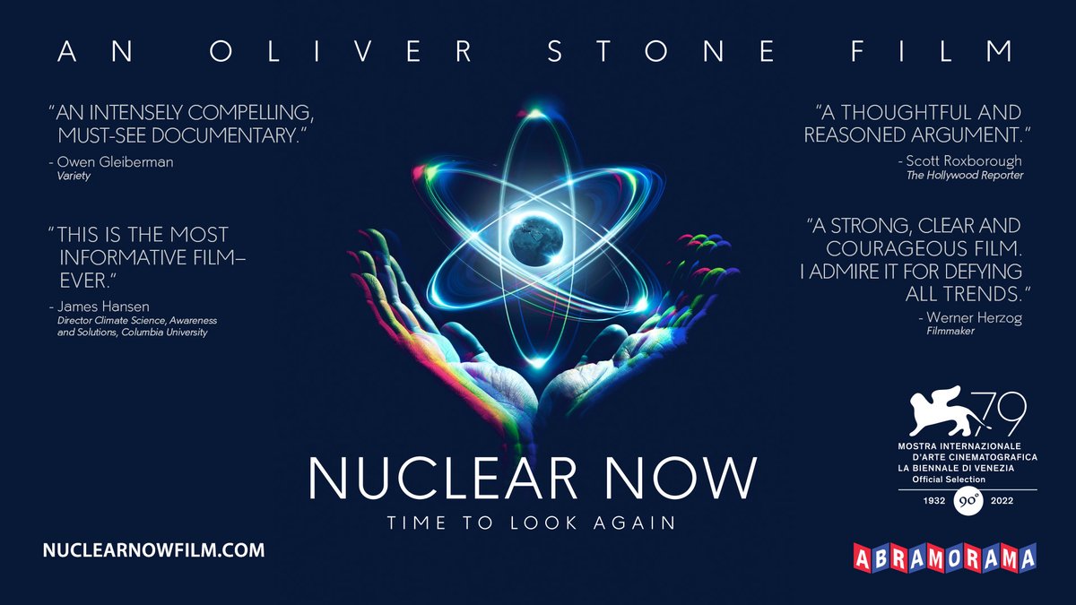 Pre-Order #NuclearNowFilm, Available on Video On Demand June 6th! | From iconic director @TheOliverStone comes a thought-provoking film that explores the possibility for the global community to reach a brighter future through the power of nuclear energy. nuclearnowfilm.com/watch