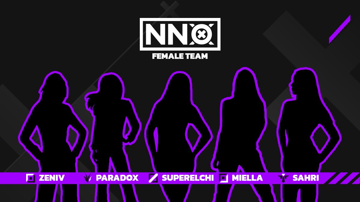 NoNeedOrga's tweet image. Wir wissen garnicht, wie oft ihr in den letzten Wochen nach dem Femaleteam gefragt habt.
 
Daher freuen wir uns, euch endlich unser NNO-Femaleteam für den #EqualEsportsCup vorstellen zu können!

Lasst uns die Gleichberechtigung im E-Sport weiter voran bringen🖤🤍